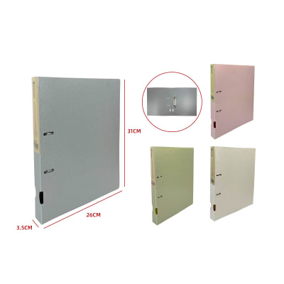 CARPETA COLORES PASTEL CON ARCHIVADOR31X26X3.5CM1