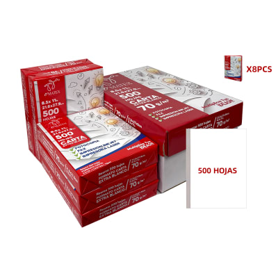 RESMA PAPEL CARTA 500 HOJAS -70g/m21