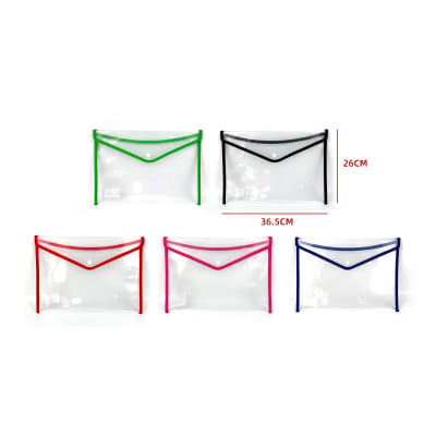 CARPETA SOBRE PLASTICA TRANSPARENTE CON VIVO COLOR 36.5X26CM1