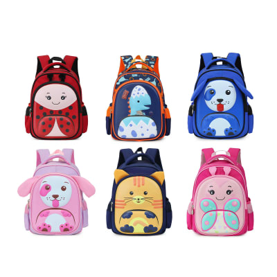 MOCHILA INFANTIL ANIMALITOS 30X26CM DISEÑOS1