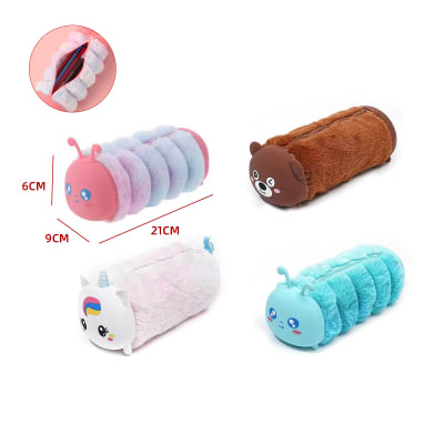 ESTUCHE PELUDO MULTI DISEÑOS 22X9X6CM1