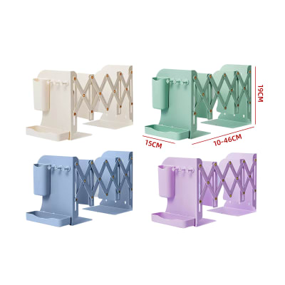 ORGANIZADOR EXTENSIBLE DE LIBROS Y ESCRITORIO 15X10X19 CM COLORES DISPONIBLES1