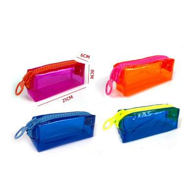 Estuche escolar Neon fluorescente 21×8×6 cm | Colores Surtidos1