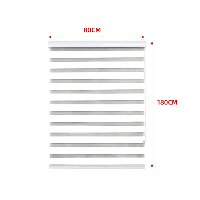 CORTINA ROLLER DUO BLACK-OUT BLANCO 80X180CM | 6 UNID1