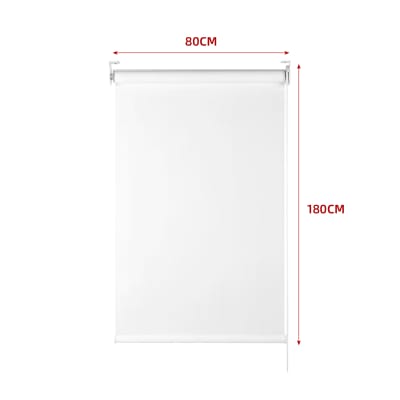 CORTINA ROLLER BLACK-OUT  BLANCO 80X180CM | 6 UNID1