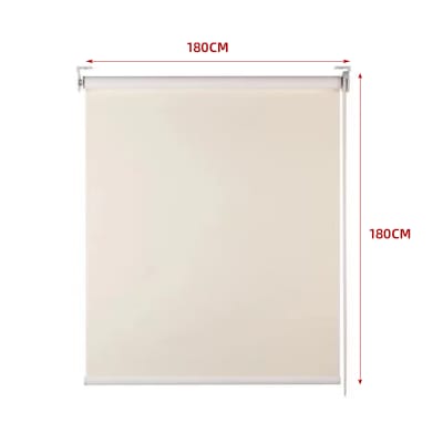 CORTINA ROLLER BLACK-OUT  BEIGE CLARO 180X180CM | 6 UNID1