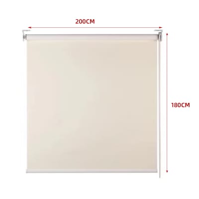 CORTINA ROLLER BLACK-OUT  BEIGE CLARO 200X180CM | 6 UNID1