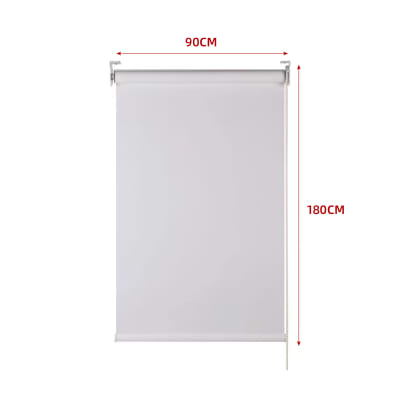 CORTINA ROLLER BLACK-OUT  GRIS CLARO 90X180CM | 6 UNID1