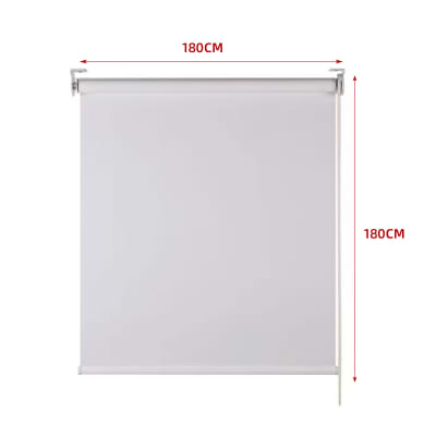 CORTINA ROLLER BLACK-OUT  GRIS CLARO 180X180CM | 6 UNID1