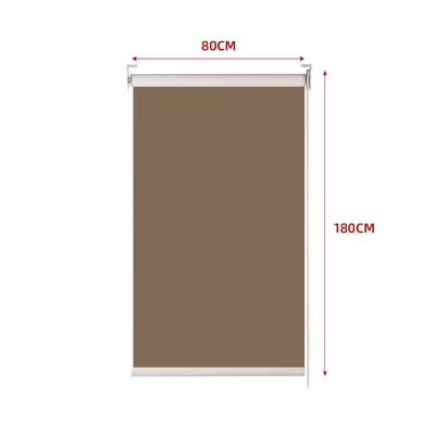 CORTINA ROLLER BLACK-OUT  CAFÉ OSCURO 80X180CM | 6 UNID1