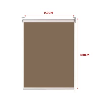 CORTINA ROLLER BLACK-OUT  CAFÉ OSCURO 150X180CM  | 6 UNID1