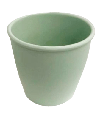 MACETERO PLASTICO LISO VERDE 15.5X10.8X14.5CM | 12 UNID1