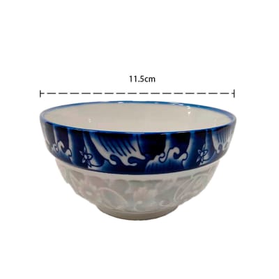 BOWL CON DISEÑO CERAMICA 11.43 CM | 12 UNID1