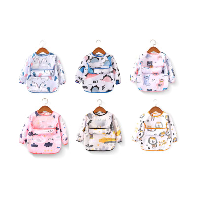 BABERO CON MANGAS Y BOLSILLO S M L1