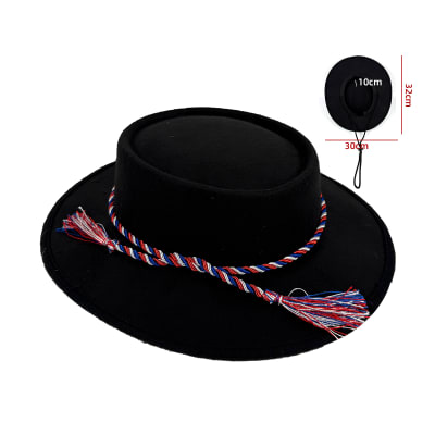 SOMBRERO HUASO 100% POLIESTER DIAMETRO 30 CM1