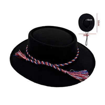 SOMBRERO HUASO 100% POLIESTER DIAMETRO 30 CM1