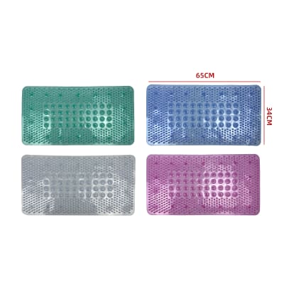 ALFOMBRA BAÑO ANTIDESLIZANTE 100% PVC 34X65 CM1