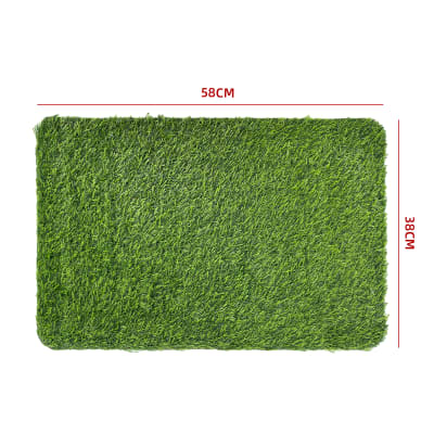 TAPETE PASTO SINTETICO 100% POLIPROPILENO 38*58 CM1