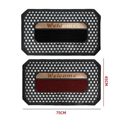 TAPETE EXTERIOR TEXTURA HEXAGONAL CASA 100% PVC 45X75 CM1