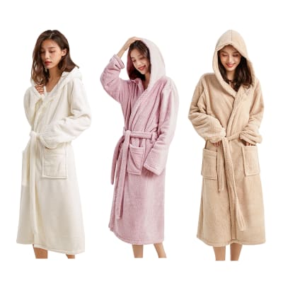 BATA DE BAÑO ADULTO PLUSH T.U TOALLA 53366101