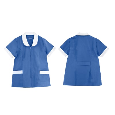 DELANTAL CORTO ASESORA DEL HOGAR ANTI FLUIDO CELESTE S/M/L/XL/XXL1