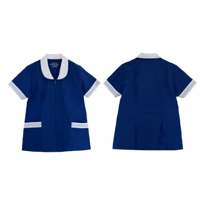 DELANTAL CORTO ASESORA DEL HOGAR AZUL ANTI FLUIDO S/M/L/XL/XXL1