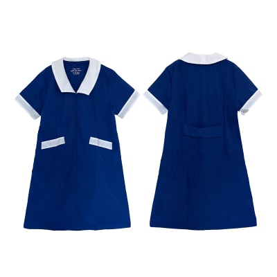 DELANTAL LARGO ASESORA DEL HOGAR AZUL ANTI FLUIDO S/M/L/XL/XXL1