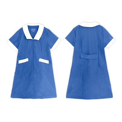 DELANTAL LARGO ASESORA DEL HOGAR CELESTE ANTI FLUIDO S/M/L/XL/XXL1