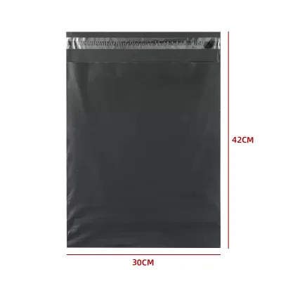 BOLSA COURIER NEGRA ALTA RESISTENCIA 30X42CM1