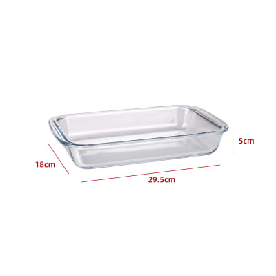 Contenedor hermético de vidrio para horno microonDas 370ml 14.5*10.4*4.7cm1