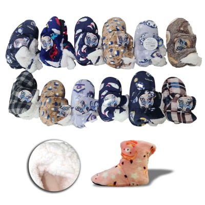 BOTAS PANTUFLAS JUVENIL  CON CHIPORRO DISEÑO TALLA 19-21-23 | 12 UNID1