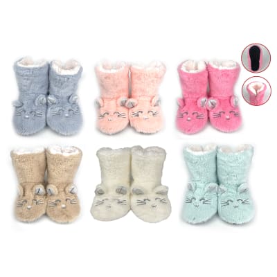 BOTAS PANTUFLAS INFANTIL CON CHIPORRO DISEÑO SURTIDO TALLA 12-14 / 10-12 / 14-16 | 12 UNID1