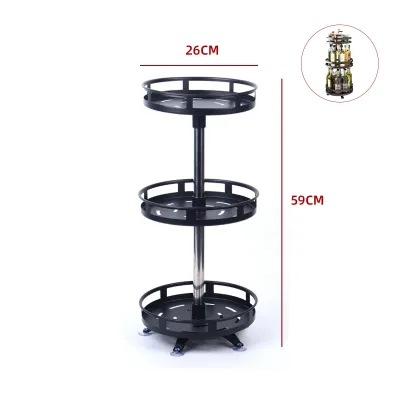 ORGANIZADOR GIRATORIO DE CONDIMENTOS 3 PISOS COCINA 25X55 CM1