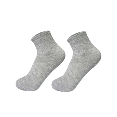 CALCETINES DE NIÑO CORTE MEDIO GRIS PACK DE 3 TALLA 9-12 | 12 UNID1