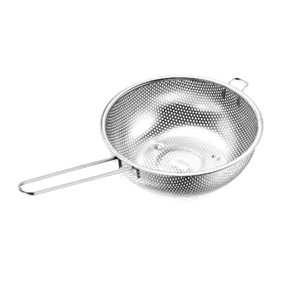 COLADOR ASAS ACERO INOXIDABLE PLATEADO 28CM | 12 UNID1