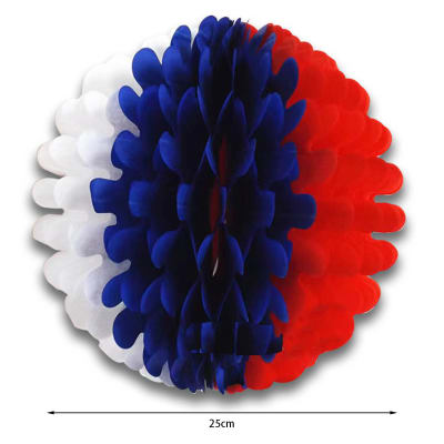 GUIRNALDA TRICOLOR CON ONDAS 25CM | 12 UNID1