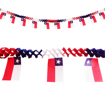 GUIRNALDA TRICOLOR BANDERA ACORDEON 2M1