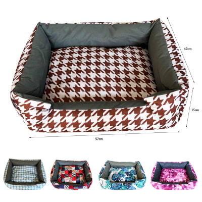 CAMA PARA MASCOTA CON DISEÑOS 57X47X14CM | 12 UNID1