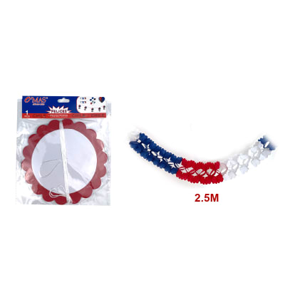 GUIRNALDA TRICOLOR ACORDEON 2.5M1