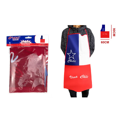 DELANTAL BANDERA CHILENA 60*901