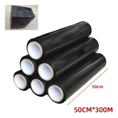 FILM STRETCH NEGRO 0.5*300M1