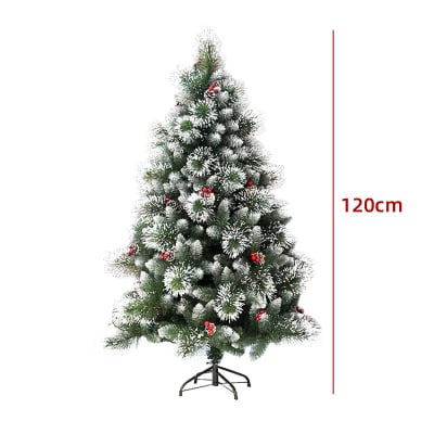 ARBOL DE NAVIDAD CON ADORNOS SIN LUCES LED 120 CM1