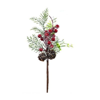 RAMILLETE FLORES DE NAVIDAD 28CM | 12 UNID1