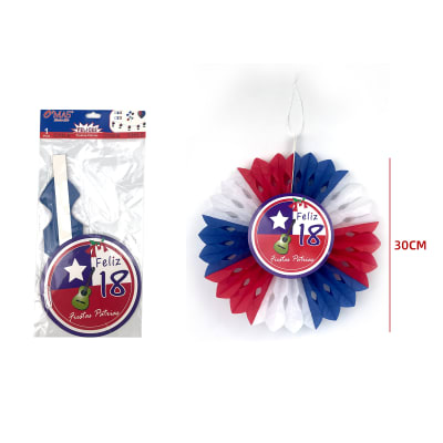 GUIRNALDA TRICOLOR REDONDO 30CM1
