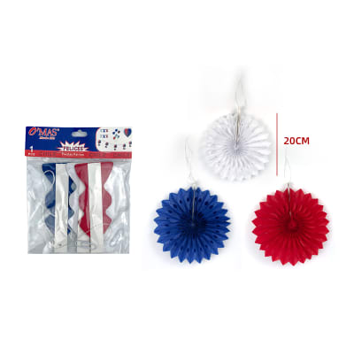 GUIRNALDA TRICOLOR SET 3 20CM1