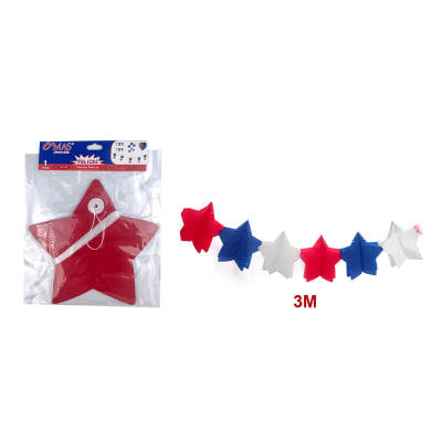 GUIRNALDA TRICOLOR ESTRELLA 3M1