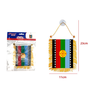 BANDERIN BANDERA MAPUCHE 11X23CM1