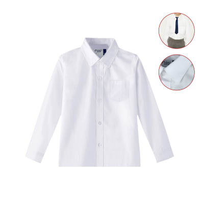 CAMISA ESCOLAR BLANCO NIÑO TALLAS 6/8/10/121