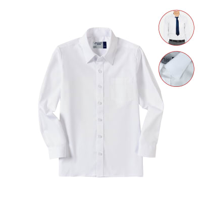 CAMISA ESCOLAR BLANCA DE ADULTO TALLA S-M-L-XL-XXL-XXXL2