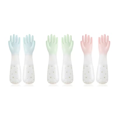 GUANTES DE VINILO LIMPIEZA DEGRADÉ TALLA UNICA 48CM1